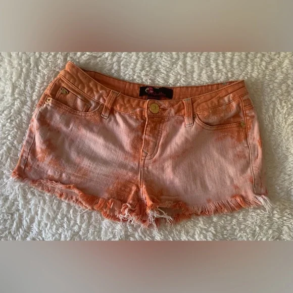 Orange Jean Shorts - Picture 2 of 2